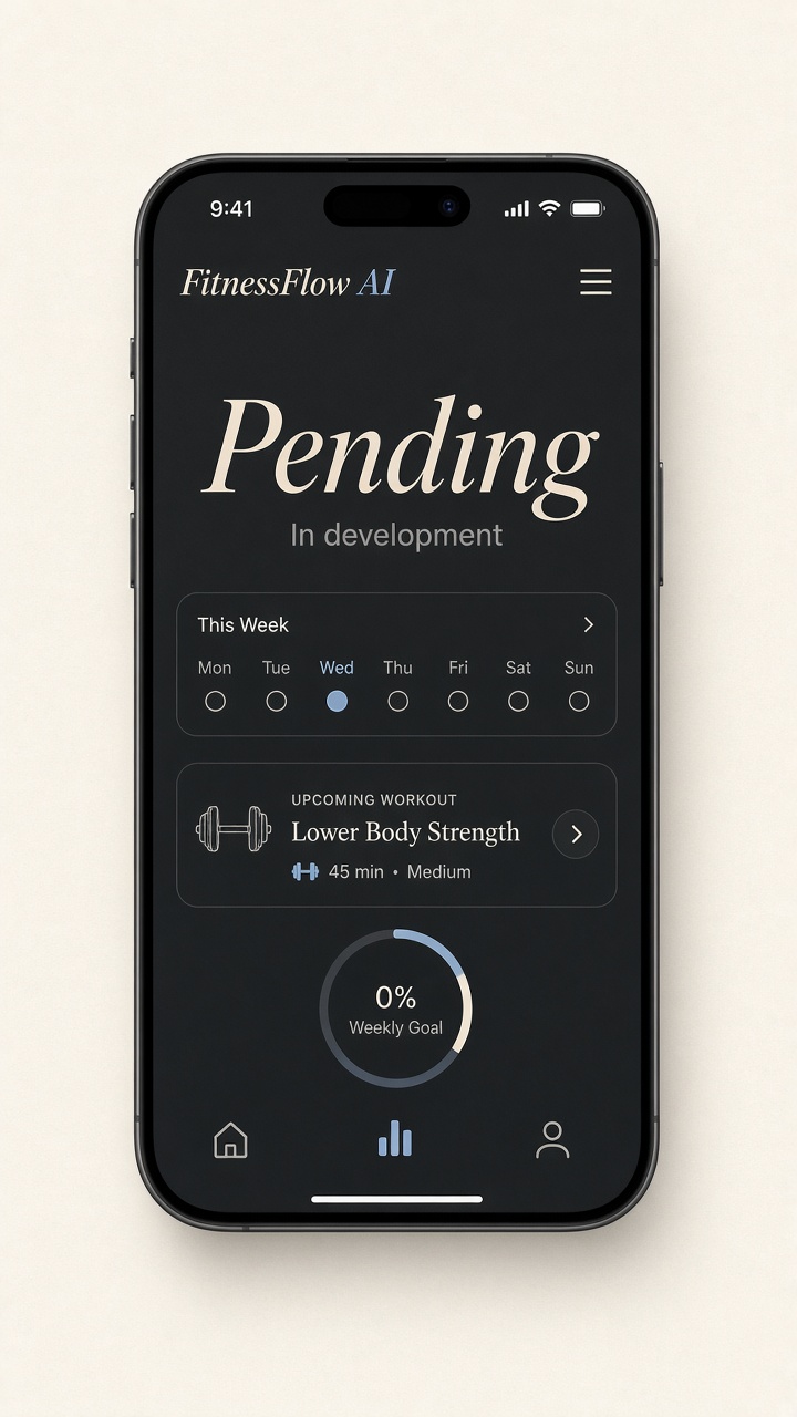 FitnessFlow AI pending on iPhone